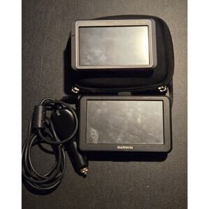 Garmin Nuvi GPS Lot 2 Car Navigation Units With Charger / Case Untested